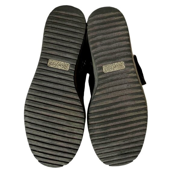 Blowfish “Cocoa” Gray Flannel Side Zipper COMFORT Low Wedge Ankle Boots B130 Sz - Picture 7 of 12